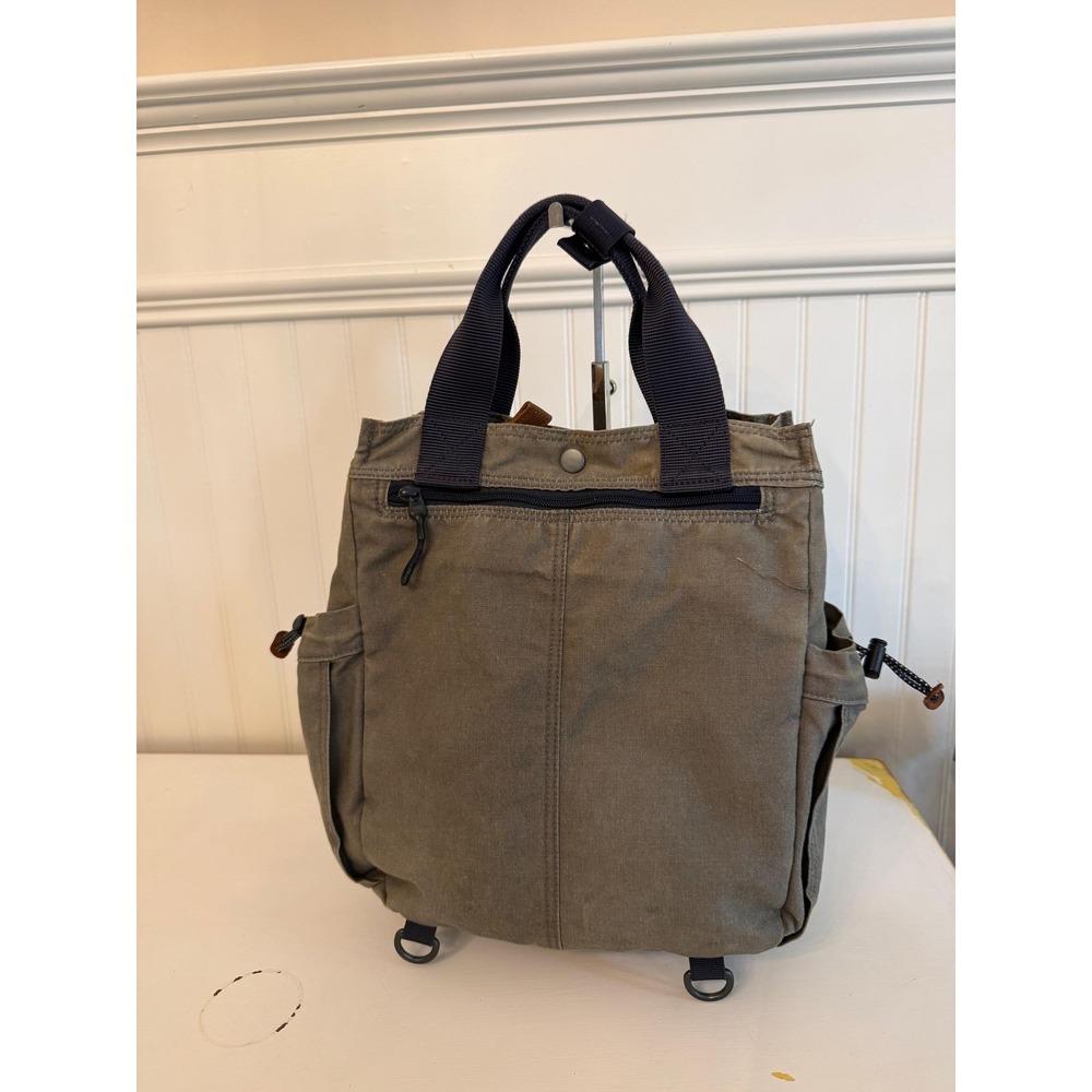 United By Blue Backpack Green Canvas Water Resistant Men Gorpcore Hiking - Picture 3 of 9